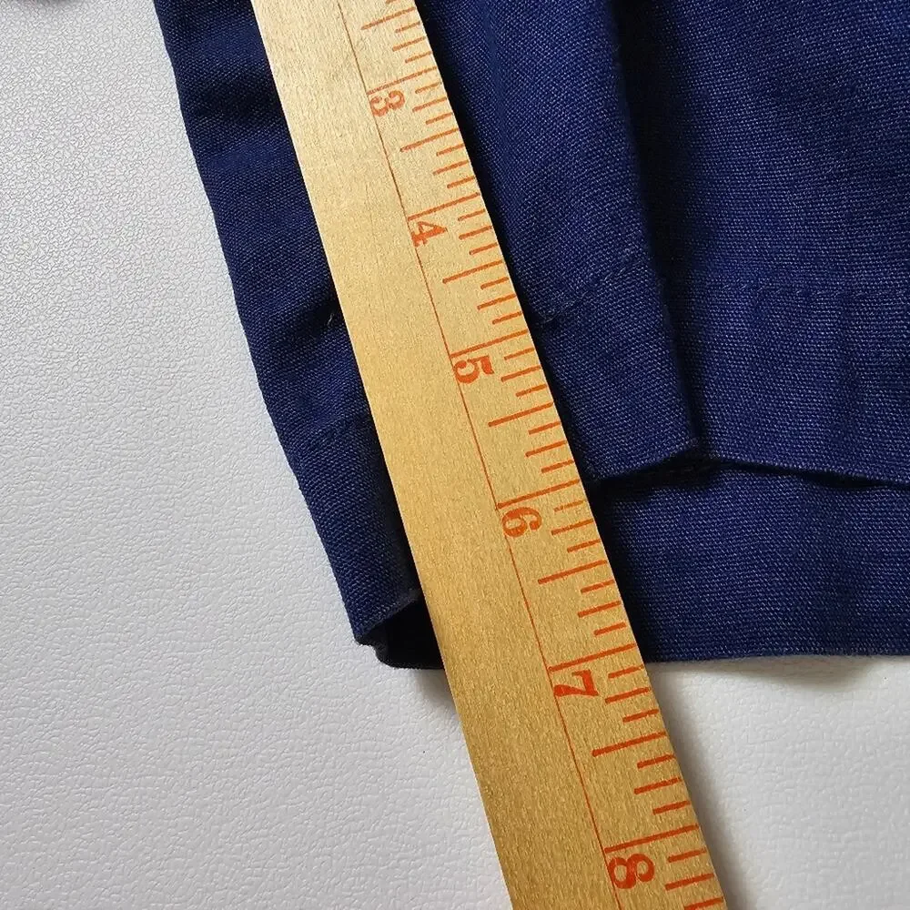 The Territory Ahead Men’s Navy Canvas Shorts XXL Cotton Flat Front Hiking Golf